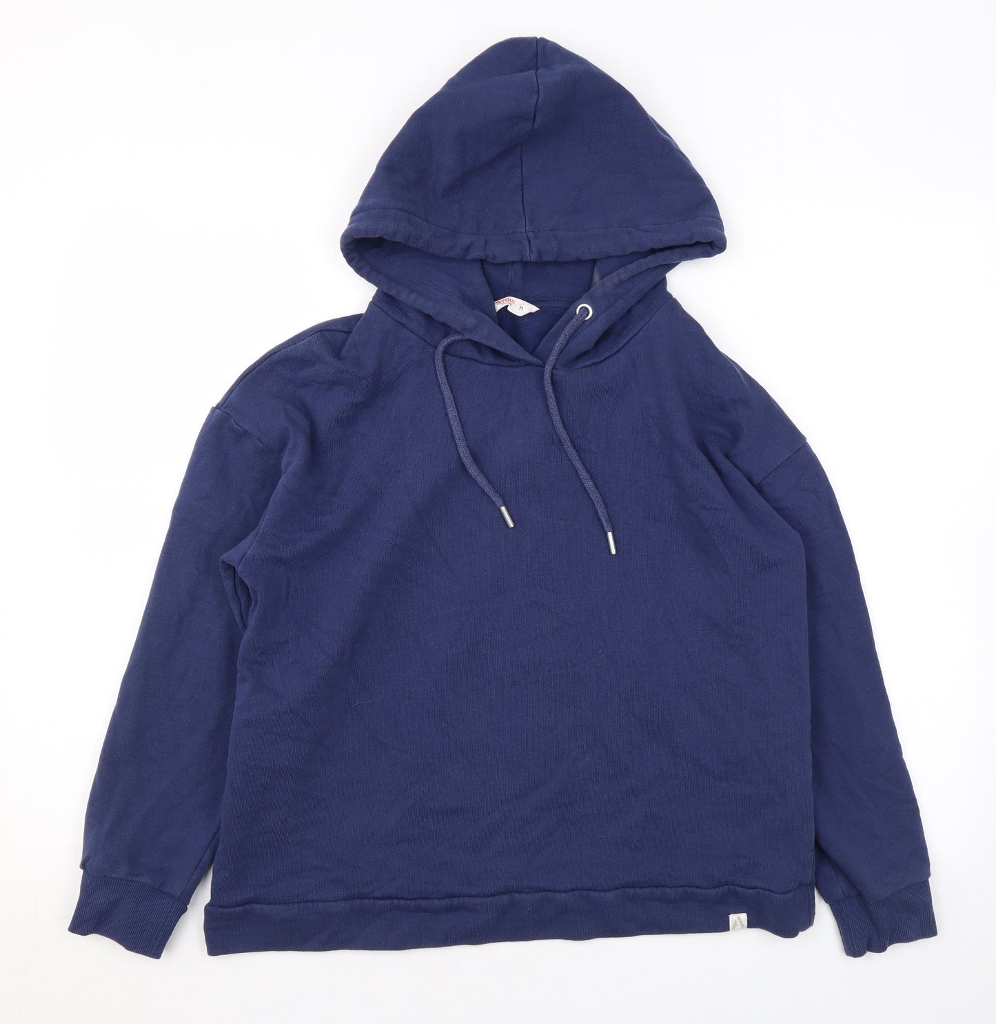 John Lewis Mens Blue Cotton Pullover Hoodie Size M
