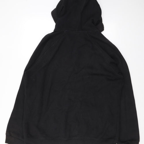 adidas Mens Black Cotton Pullover Hoodie Size L - Logo