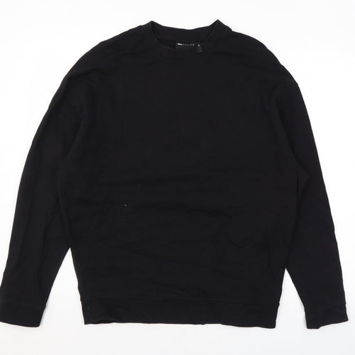ASOS Mens Black Cotton Pullover Sweatshirt Size XS