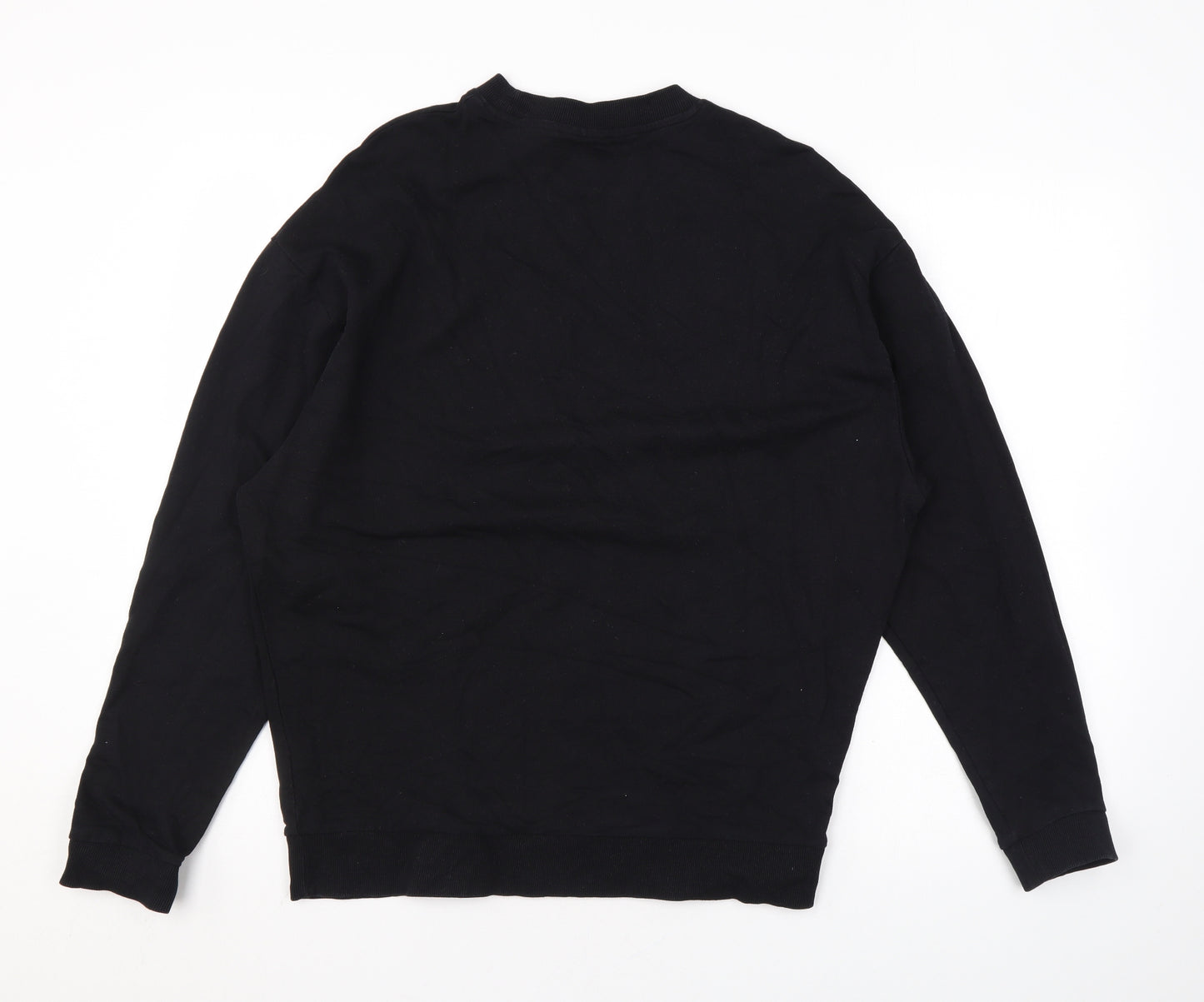 ASOS Mens Black Cotton Pullover Sweatshirt Size XS