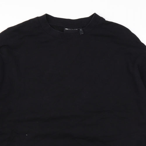ASOS Mens Black Cotton Pullover Sweatshirt Size XS