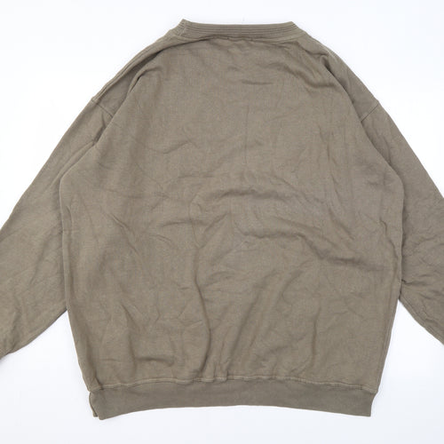 Racing Green Mens Green Cotton Pullover Sweatshirt Size XL