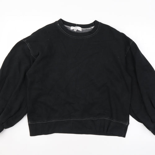 Missguided Womens Black Polyester Pullover Sweatshirt Size 8 Pullover