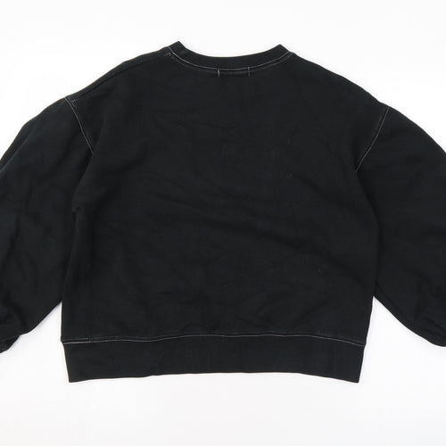 Missguided Womens Black Polyester Pullover Sweatshirt Size 8 Pullover