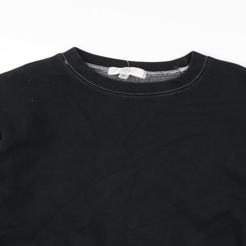 Missguided Womens Black Polyester Pullover Sweatshirt Size 8 Pullover