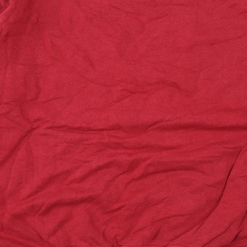 Racing Green Mens Red Cotton Pullover Sweatshirt Size L