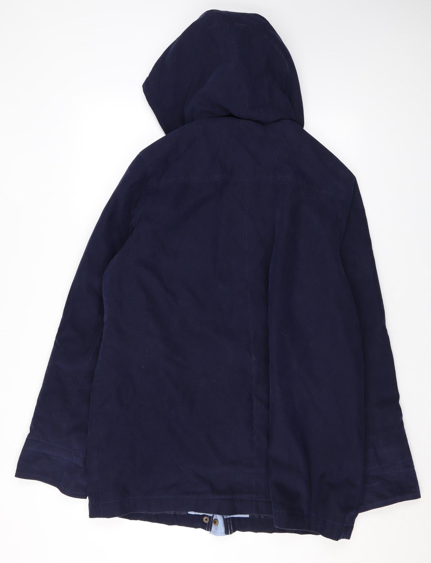 EWM Womens Blue Rain Coat Coat Size 14 Zip