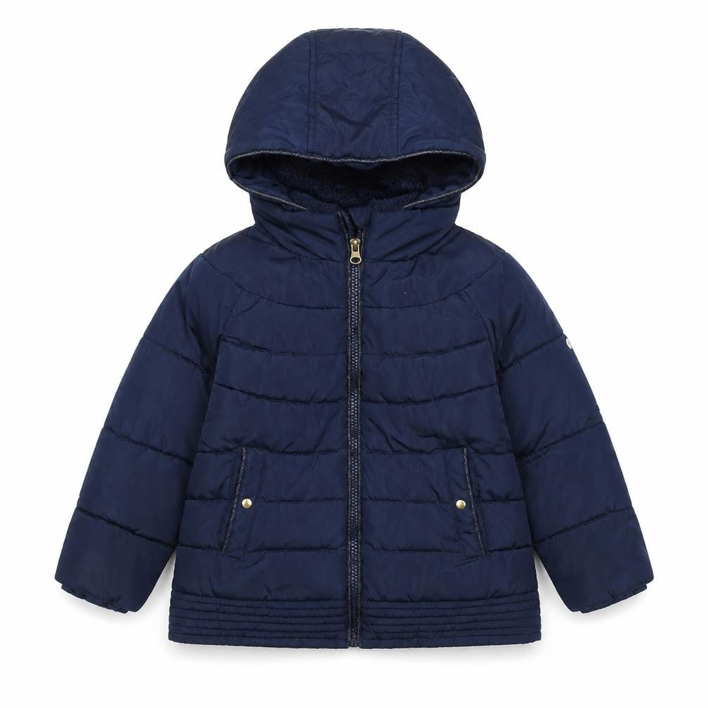Cyrillus Girls Blue Rain Coat Coat Size 6 Years Zip