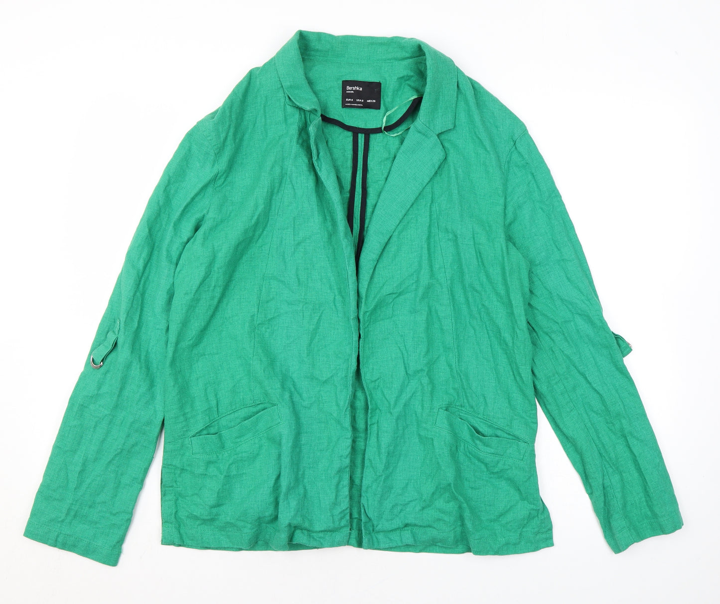 Bershka Womens Green Jacket Blazer Size S