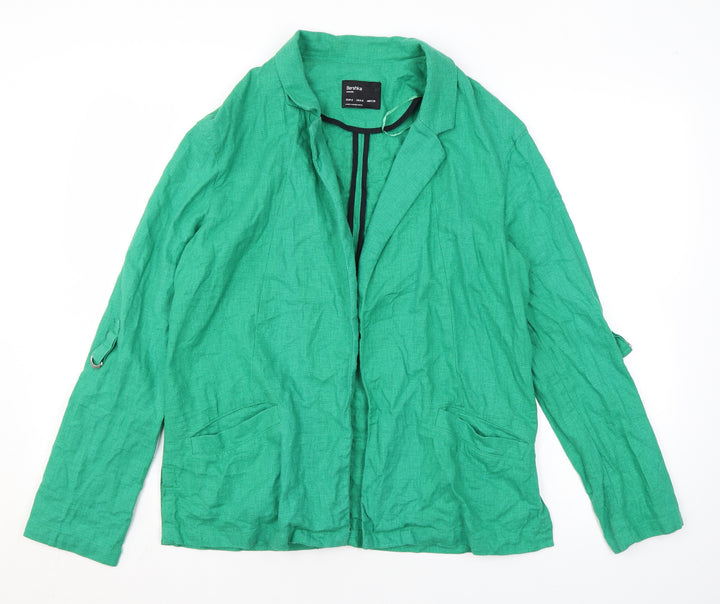 Bershka Womens Green Jacket Blazer Size S