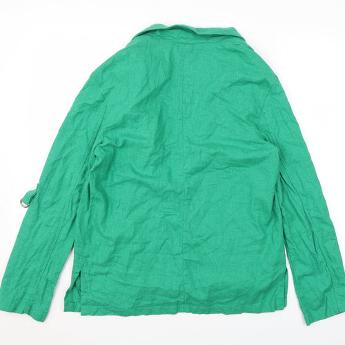 Bershka Womens Green Jacket Blazer Size S