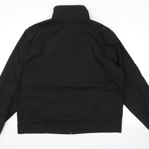 Autograph Womens Black Rain Coat Coat Size XL Zip