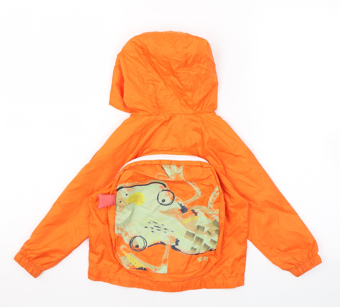 MANTARAY PRODUCTS Boys Orange Rain Coat Coat Size 2-3 Years Zip