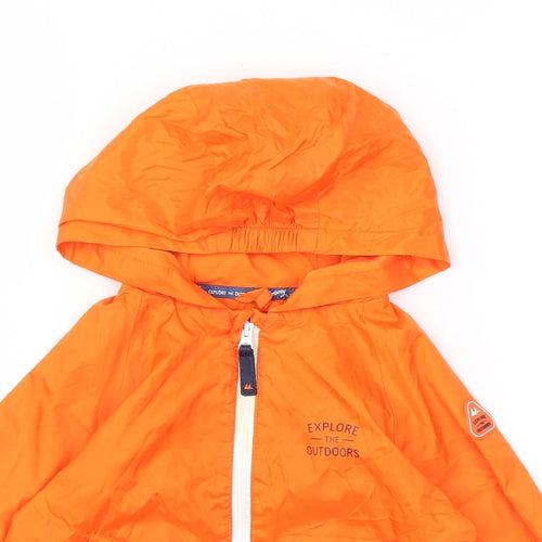 MANTARAY PRODUCTS Boys Orange Rain Coat Coat Size 2-3 Years Zip