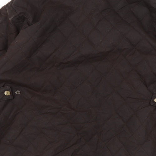 Rydale Womens Brown Quilted Coat Size 14 Zip