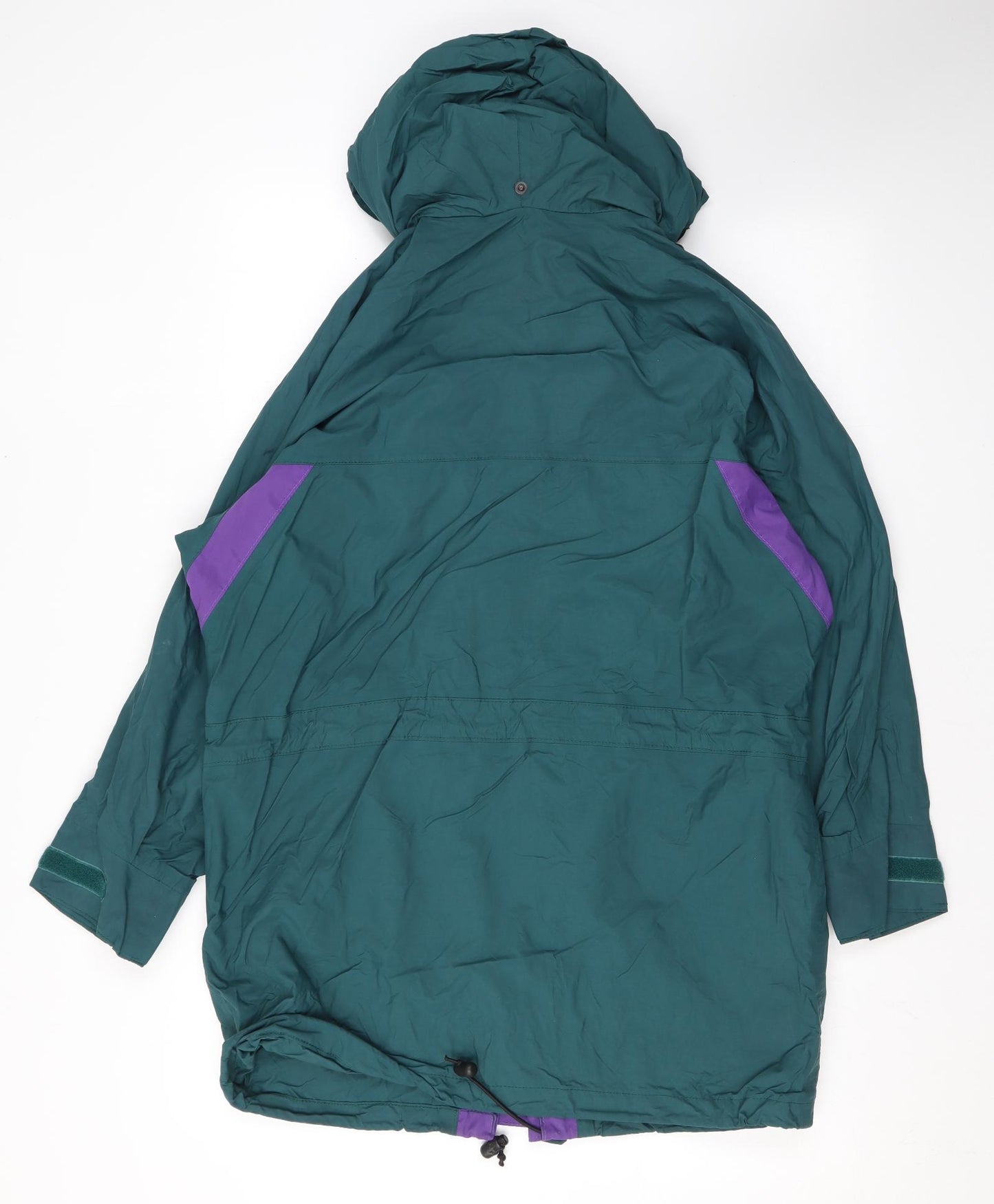 Bradsport Womens Green Rain Coat Coat Size 12 Zip