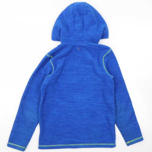 Mountain Warehouse Boys Blue Polyester Full Zip Hoodie Size 9-10 Years Zip