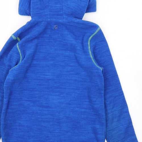 Mountain Warehouse Boys Blue Polyester Full Zip Hoodie Size 9-10 Years Zip