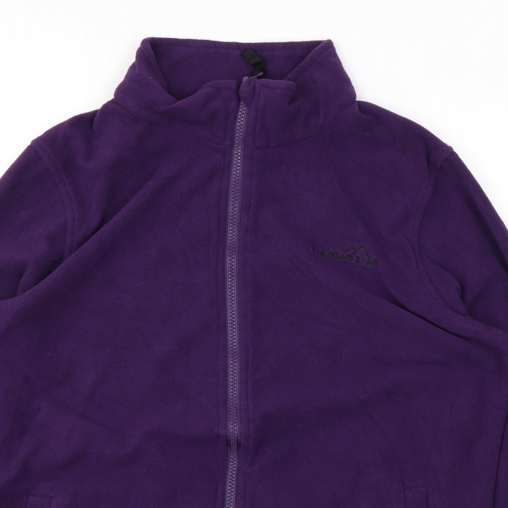 Freedom Trail Womens Purple Jacket Size 12 Zip