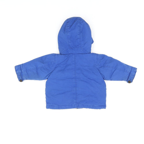 Burberry Baby Blue Overcoat Coat Size 6-9 Months Zip