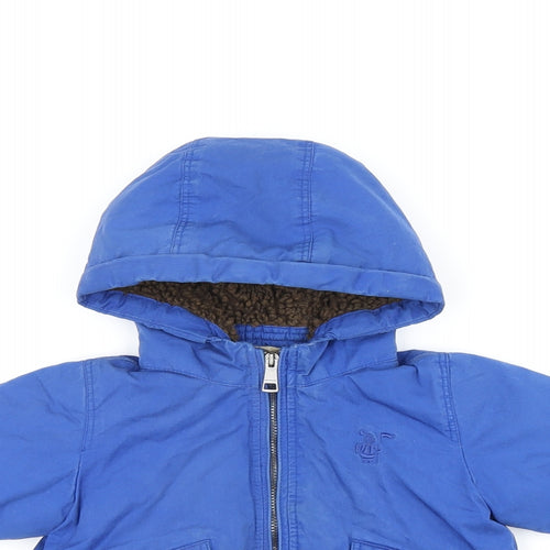 Burberry Baby Blue Overcoat Coat Size 6-9 Months Zip