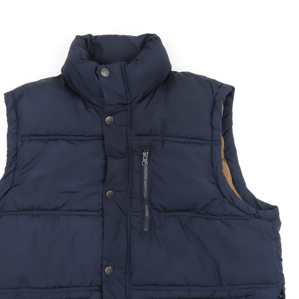 Easy Mens Blue Gilet Coat Size XL Zip