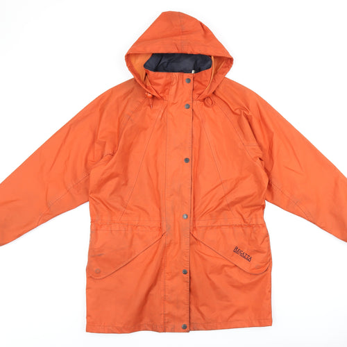 Regatta Womens Orange Rain Coat Coat Size 10 Zip