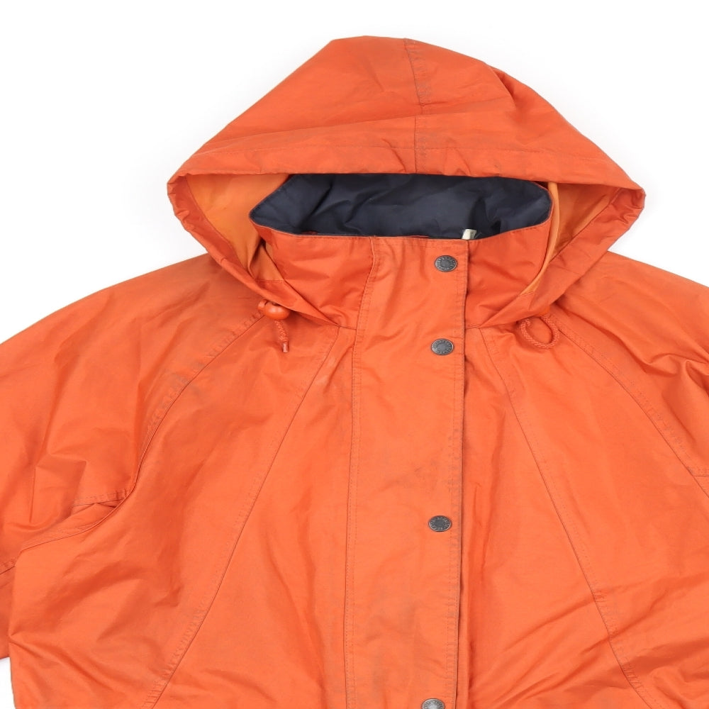 Regatta Womens Orange Rain Coat Coat Size 10 Zip