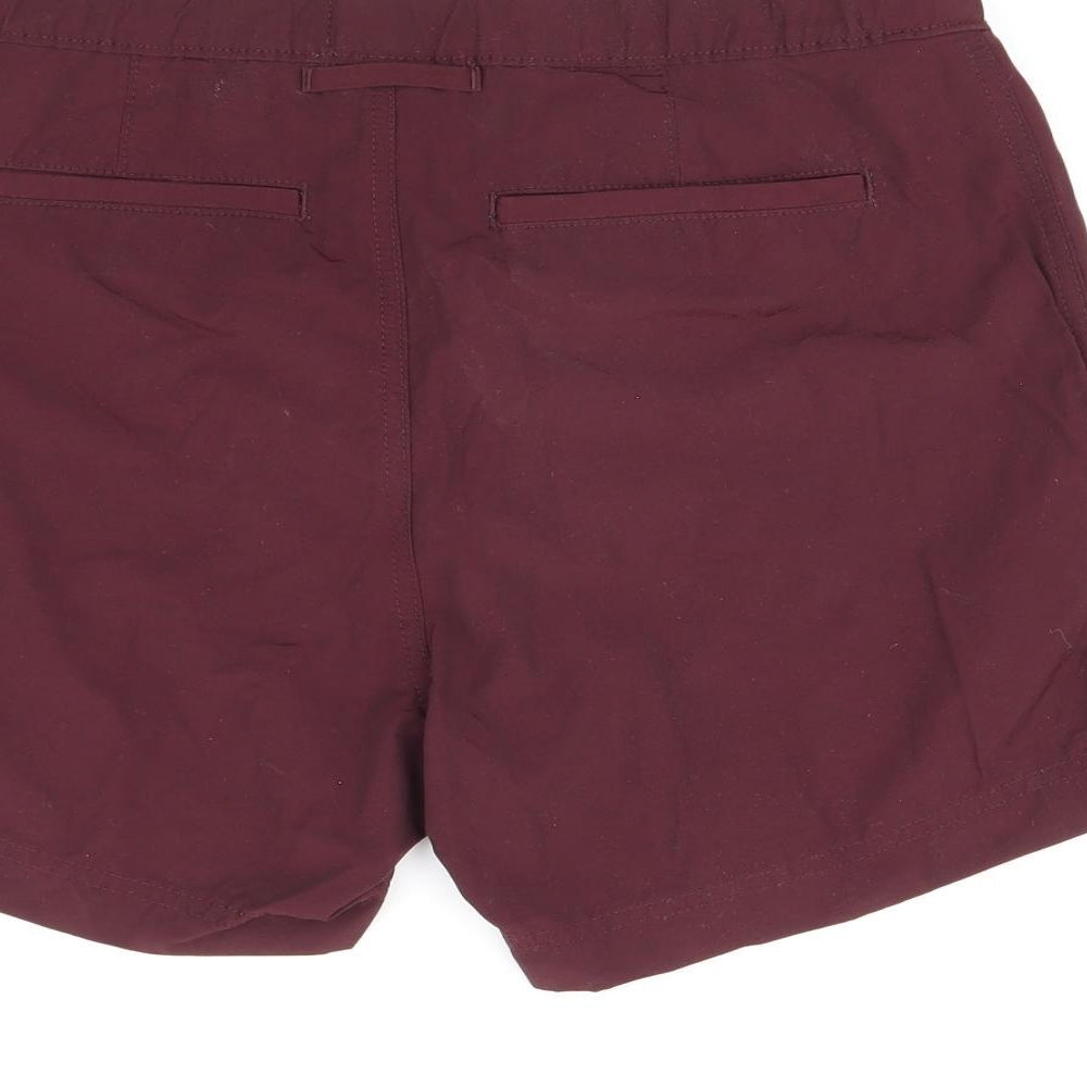 Autograph Mens Red Cotton Bermuda Shorts Size 32 in Regular Drawstring - Swim Short