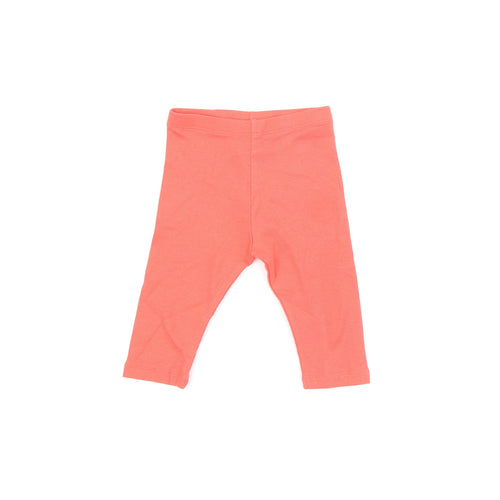 Marks and Spencer Baby Red Cotton Pedal Pusher Leggings Size 3-6 Months Pullover
