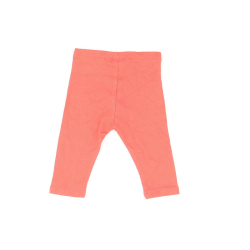 Marks and Spencer Baby Red Cotton Pedal Pusher Leggings Size 3-6 Months Pullover