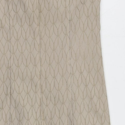 Max Mara Womens Brown Geometric Acetate Pencil Dress Size 10 Boat Neck Zip - Textured