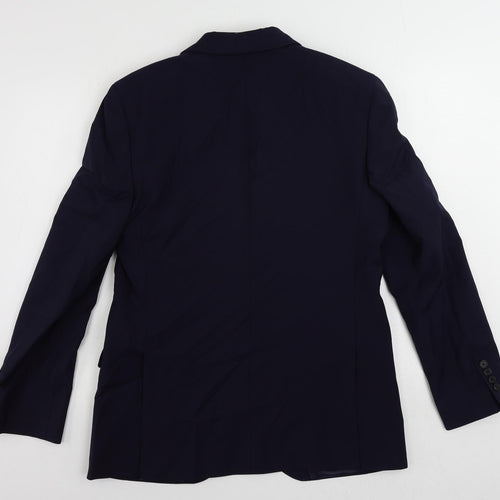 Marks and Spencer Mens Blue Wool Jacket Suit Jacket Size 40 Regular