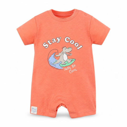 Marks and Spencer Baby Pink Cotton Babygrow One-Piece Size 0-3 Months Snap - Stay Cool
