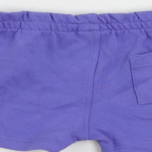 Marks and Spencer Baby Purple Cotton Cropped Trousers Size 0-3 Months