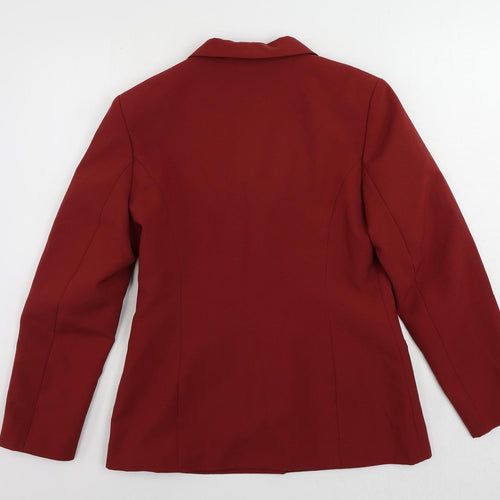 La Redoute Womens Red Jacket Blazer Size 12 Button