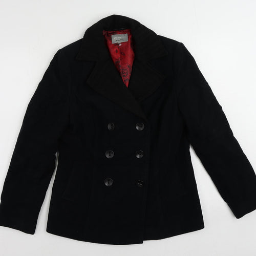 Per Una Womens Black Jacket Size 12 Button