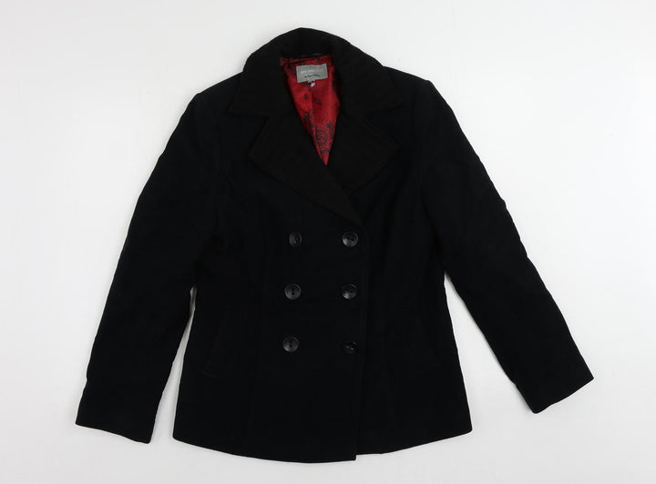 Per Una Womens Black Jacket Size 12 Button