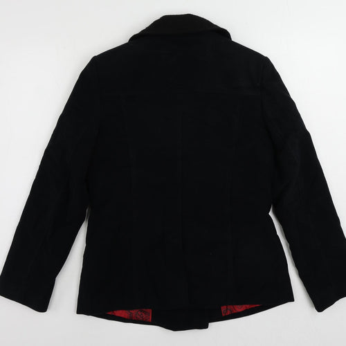 Per Una Womens Black Jacket Size 12 Button