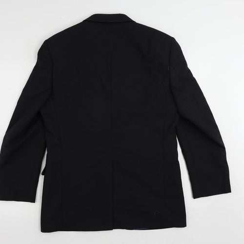 Marks and Spencer Mens Blue Polyester Jacket Suit Jacket Size 38 Regular