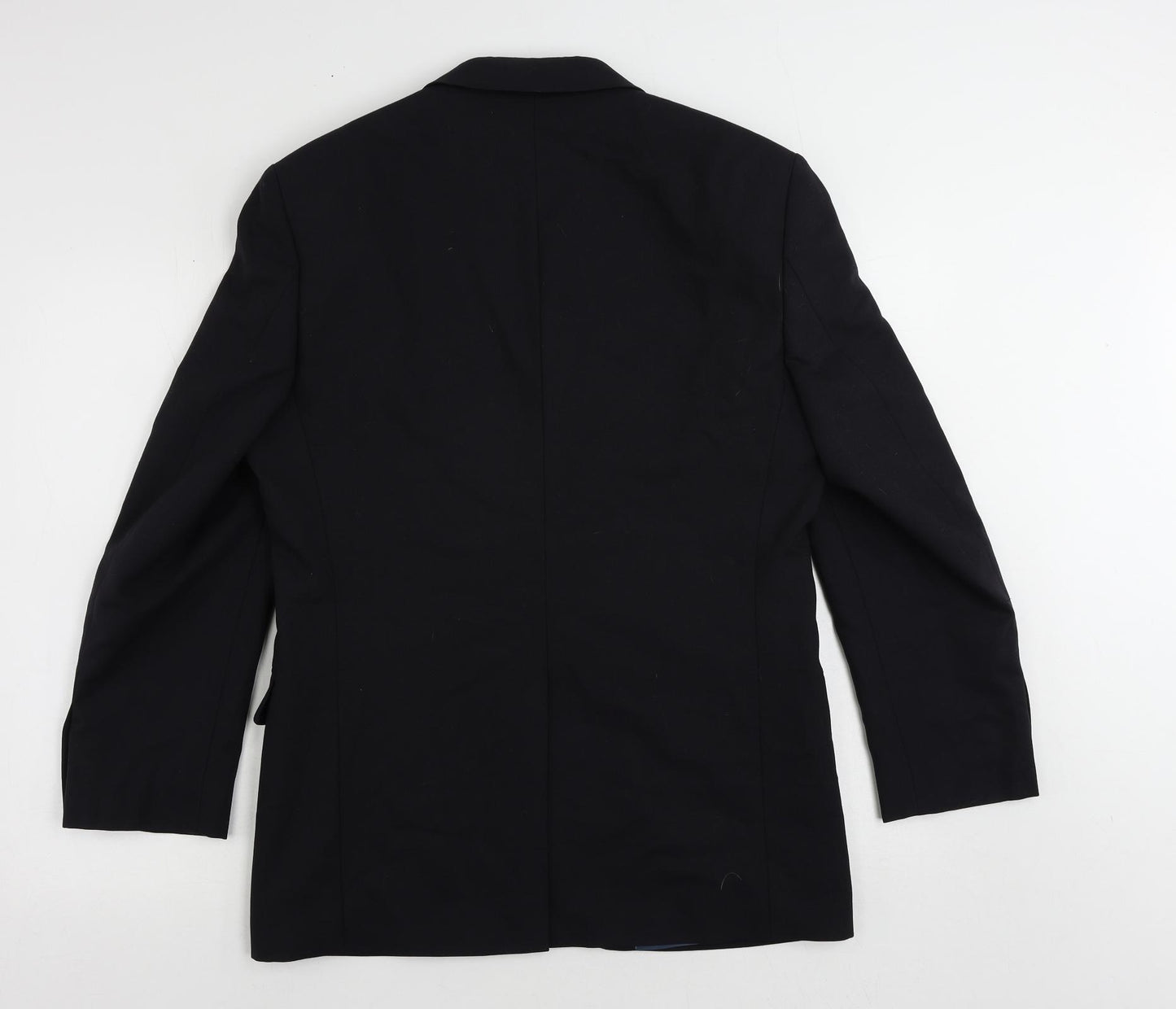 Marks and Spencer Mens Blue Polyester Jacket Suit Jacket Size 38 Regular