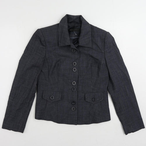 NEXT Womens Blue Jacket Blazer Size 12 Button