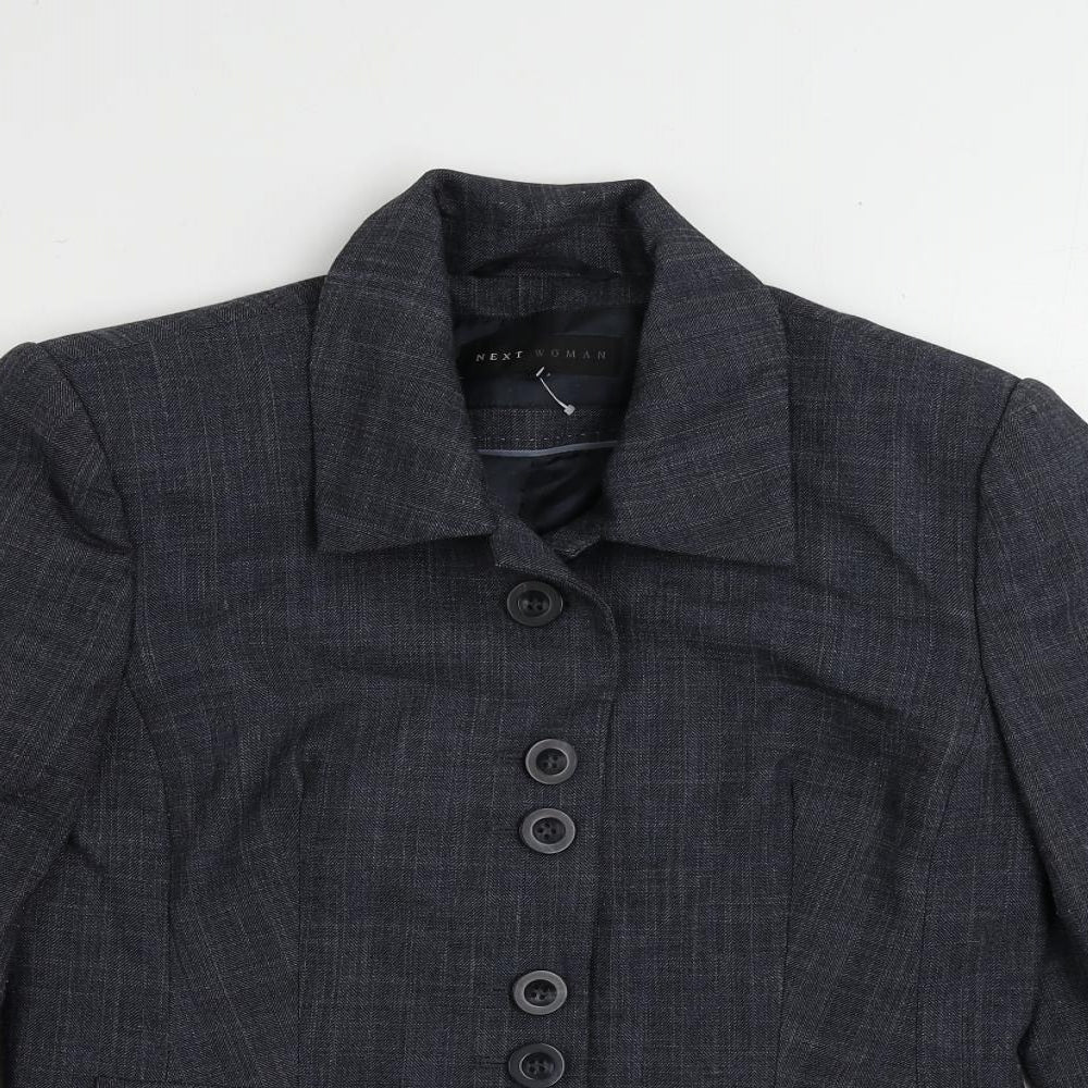 NEXT Womens Blue Jacket Blazer Size 12 Button