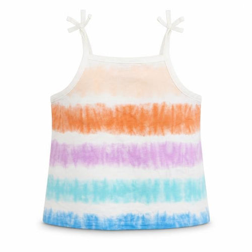 Marks and Spencer Girls Multicoloured Striped Cotton Camisole Tank Size 2-3 Years Square Neck Pullover