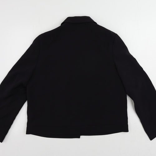 St Michael Womens Blue Jacket Blazer Size 14 Button
