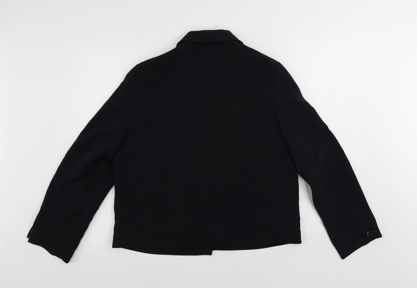 St Michael Womens Blue Jacket Blazer Size 14 Button