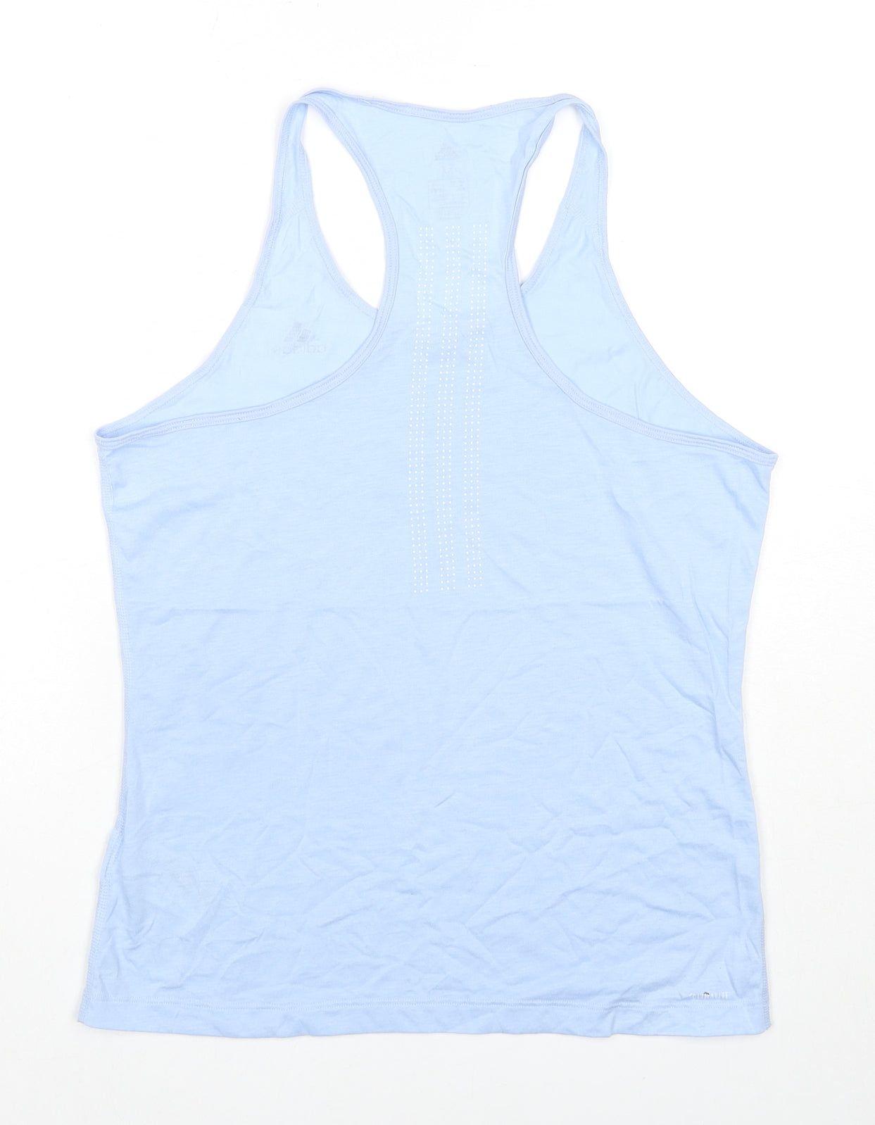 adidas Womens Blue Polyester Basic Tank Size 12 Scoop Neck Pullover - Size 12-14