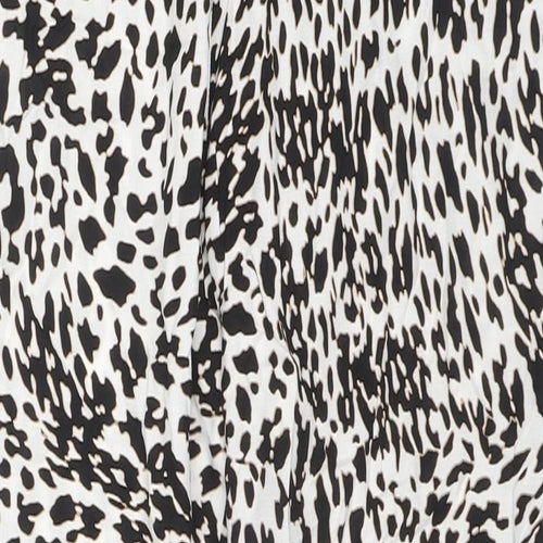 Dorothy Perkins Womens Multicoloured Animal Print Viscose Trousers Size 10 L26 in Regular Drawstring