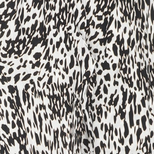 Dorothy Perkins Womens Multicoloured Animal Print Viscose Trousers Size 10 L26 in Regular Drawstring