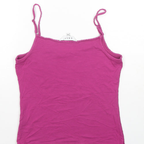 EAST Womens Pink Viscose Camisole Tank Size 10 Round Neck